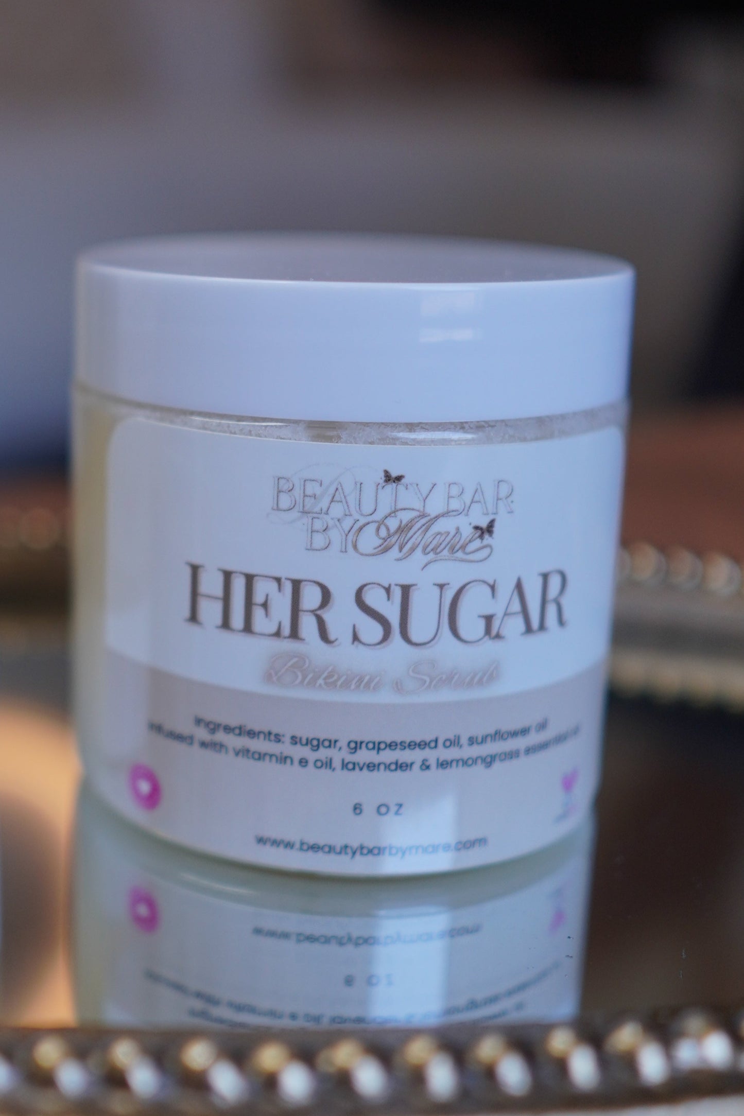 Sugar Bikini Scrub for exfoliating and smoothing the bikini area, perfect for pre-wax and post-shave care. Exfoliate, hydrate, and prevent ingrown hairs for soft, glowing skin.