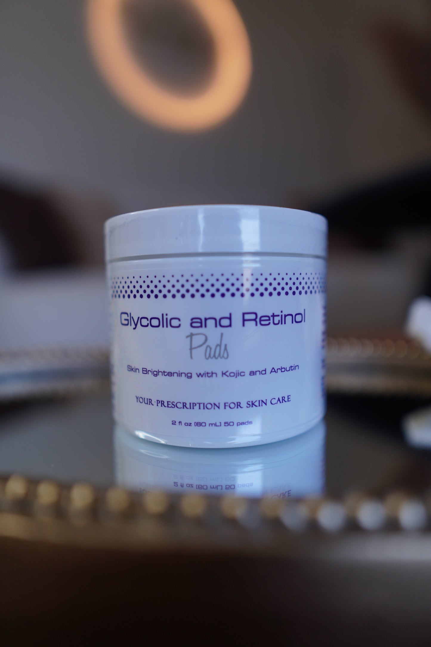 Glycolic and Retinol Pads for skin renewal and brightening, perfect for bikini area skincare and pigmentation treatment.
