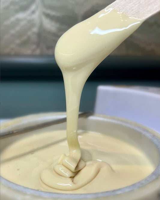 Professional soft wax used for Brazilian waxing at Beauty Bar by Mare in Spring, TX